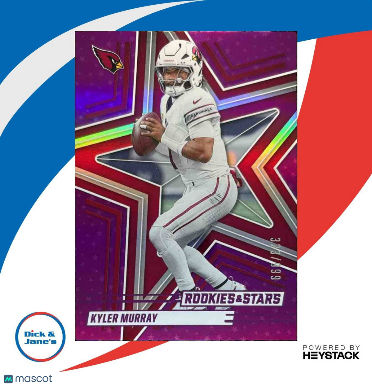 2025 Panini Rookies & Stars Kyler Murray Purple 323/999 #14 Arizona Cardinals