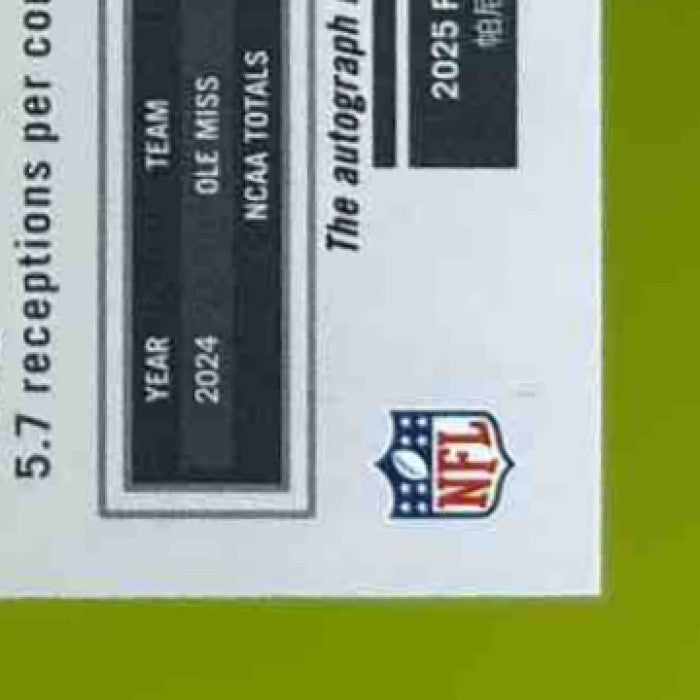 2025 Panini Luminance Tre Harris Auto /700 #124 RC Los Angeles Chargers