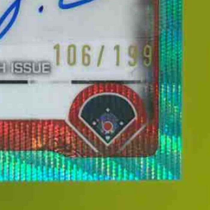 2025 Topps Chrome Update Doug Nikhazy Auto Aqua Wave /199 RC Cleveland Guardians