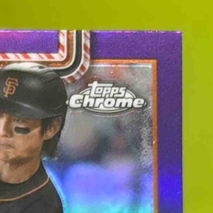 2025 Topps Holiday Jung Hoo Lee Chrome Purple /299 #HC128 San Francisco Giants