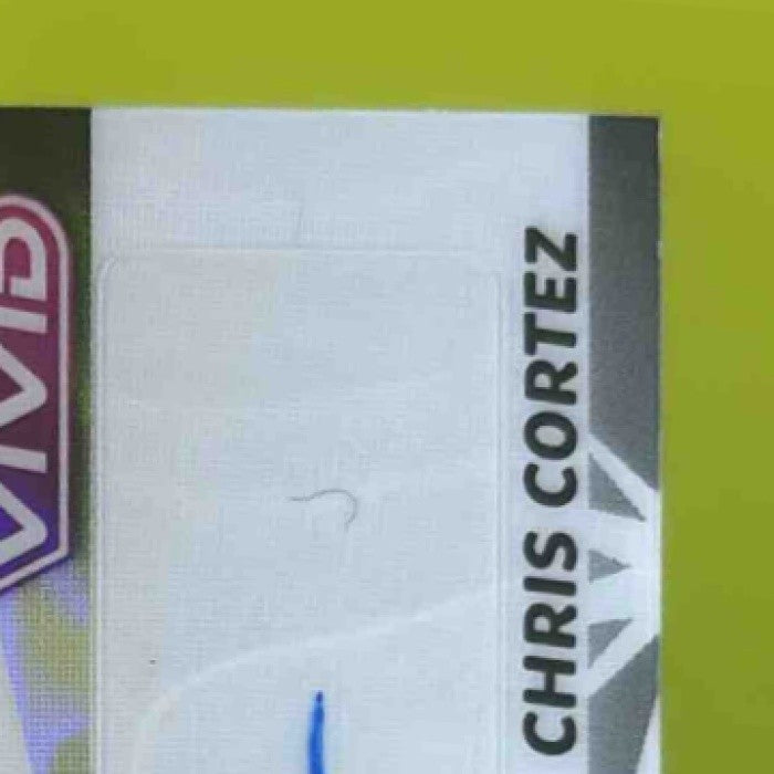 2024 Leaf Vivid Chris Cortez Auto Crystal White 3/6 #BA-CC4 XRC