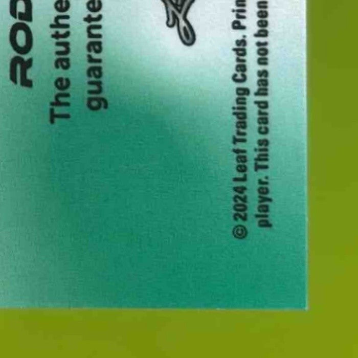 2024 Leaf Vivid Roderick Arias Auto White 5/6 #BA-RA2 XRC