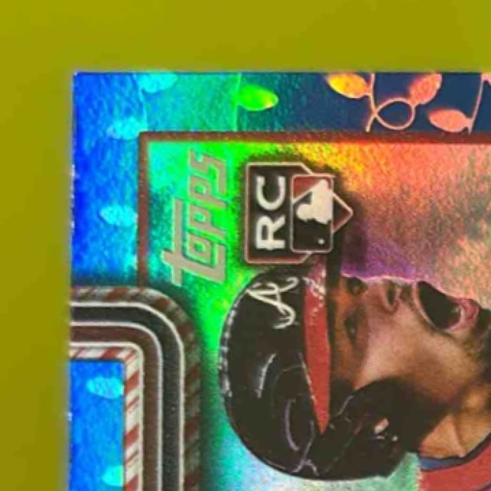 2025 Topps Holiday Drake Baldwin Blue Metallic Glitter #H60 RC Atlanta Braves
