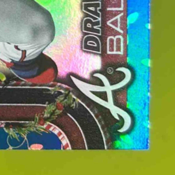 2025 Topps Holiday Drake Baldwin Blue Metallic Glitter #H60 RC Atlanta Braves