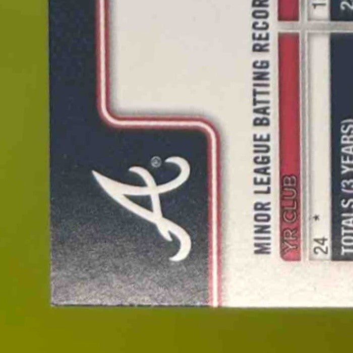 2025 Topps Holiday Drake Baldwin Blue Metallic Glitter #H60 RC Atlanta Braves