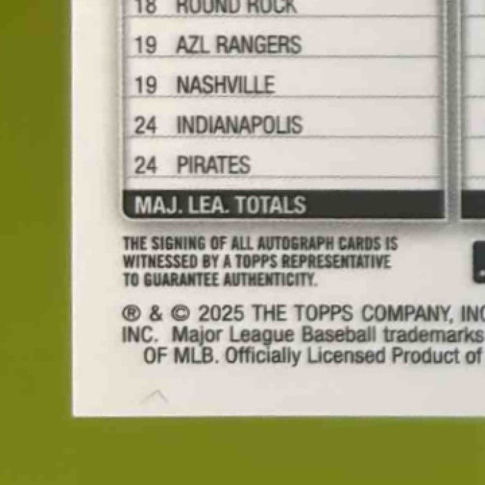2025 Topps Chrome Brady Feigl Rookie Auto #RA-BF RC Pittsburgh Pirates