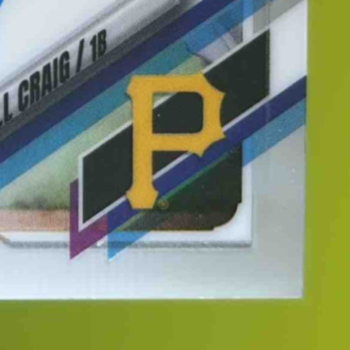 2021 Topps Chrome Will Craig Rookie Auto #RA-WCR RC Pittsburgh Pirates