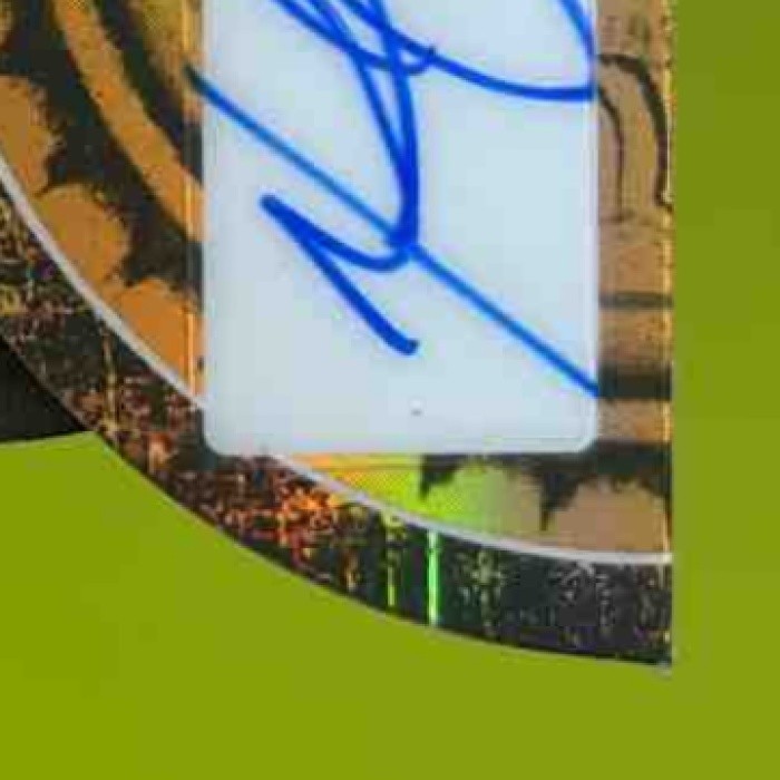 2025 Leaf Eclectic Marshall Faulk Honor Guard Auto Prismatic Orange 1/1