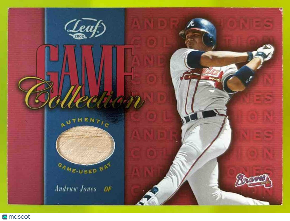 2002 Leaf Andruw Jones Game Collection #AJ-B MEM Atlanta Braves