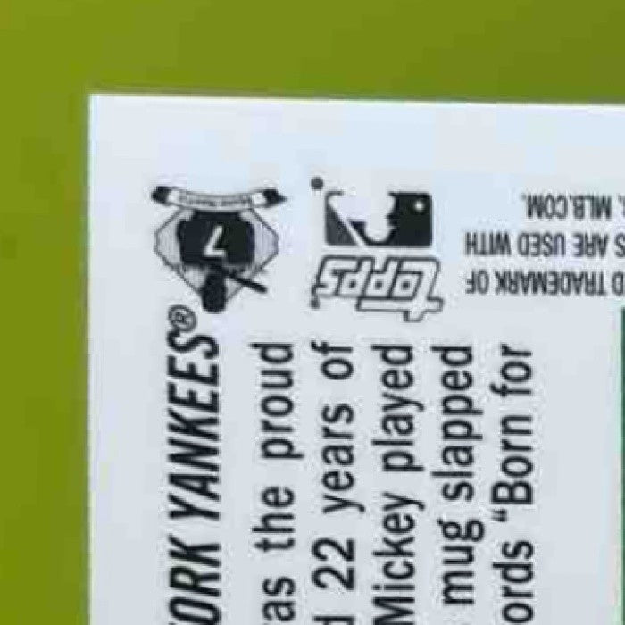 2008 Topps Mickey Mantle Reprints Gold #MMR-54 New York Yankees