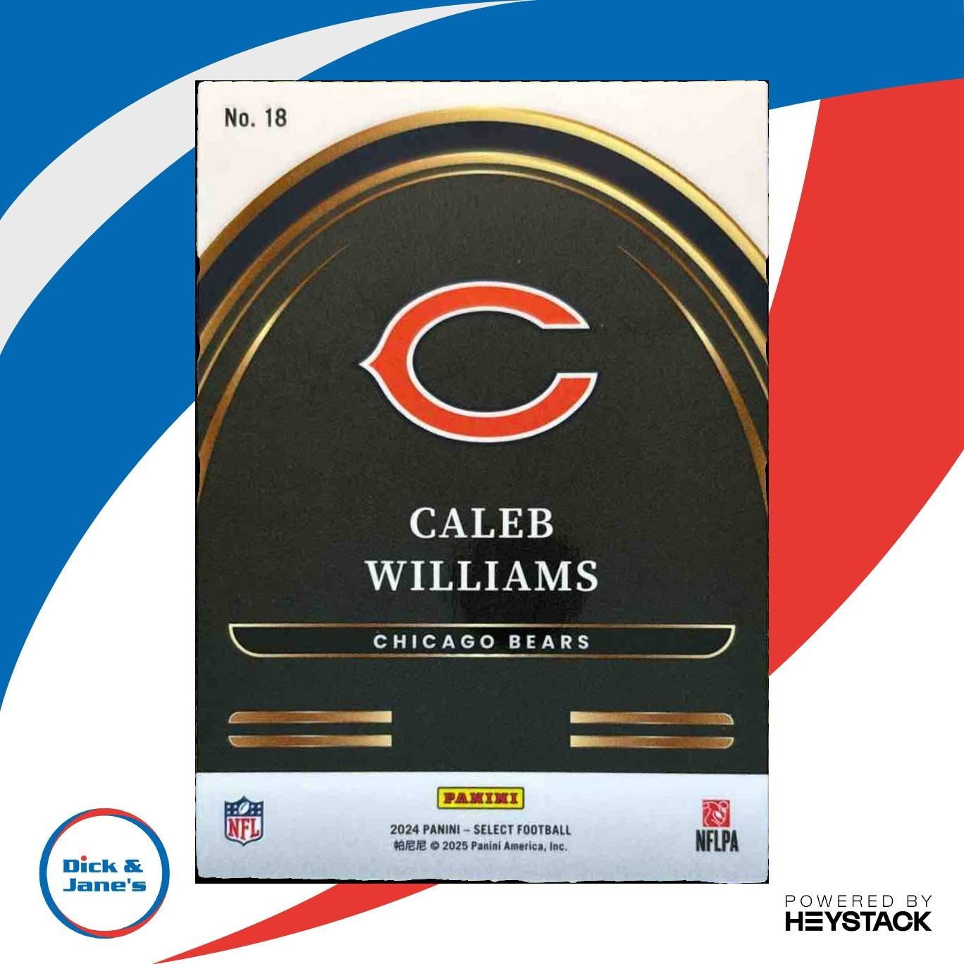 2024 Panini Select Caleb Williams Future #18 RC Chicago Bears