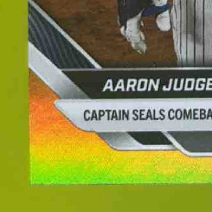 2025 Topps Now Aaron Judge Gold Foil 2/50 #410 New York Yankees