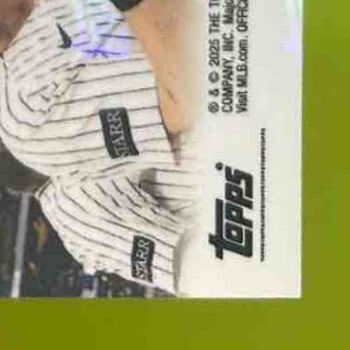 2025 Topps Now Aaron Judge Gold Foil 2/50 #410 New York Yankees