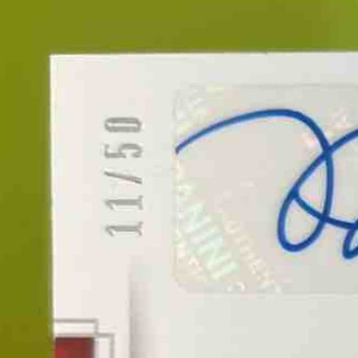 2020 National Treasures Patrick Sandoval Game Gear Dual Patch Auto /50 RC Angels
