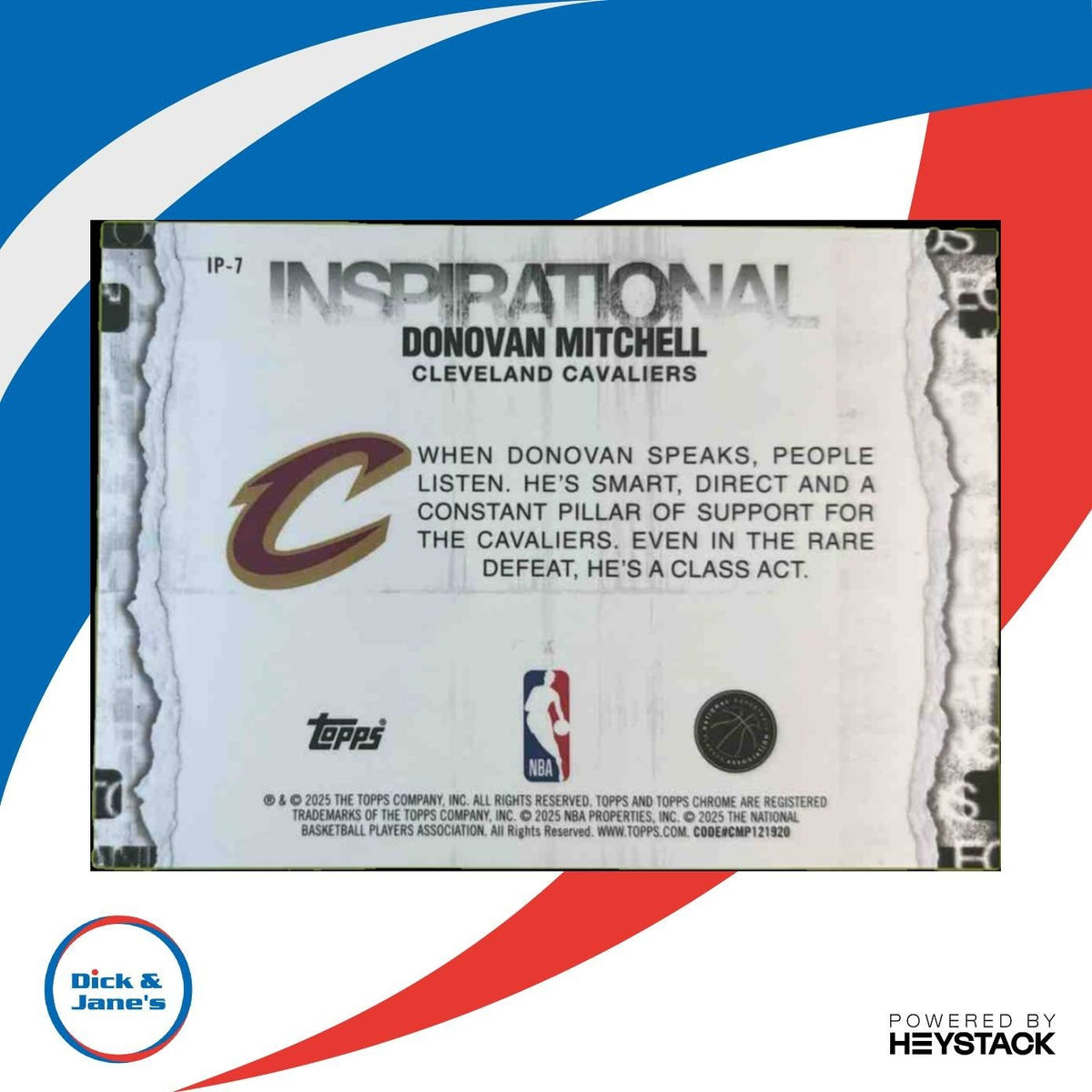 2025-26 Topps Chrome Donovan Mitchell Inspirational Gold /50 Cleveland Cavaliers