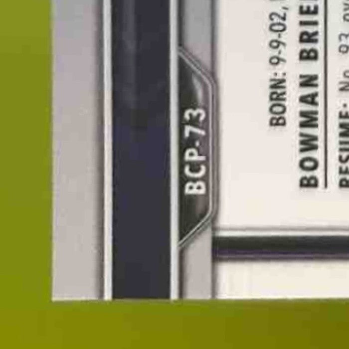 2022 Bowman Chrome Prospects Benny Montgomery Orange Shimmer /25 BCP-73 Rockies
