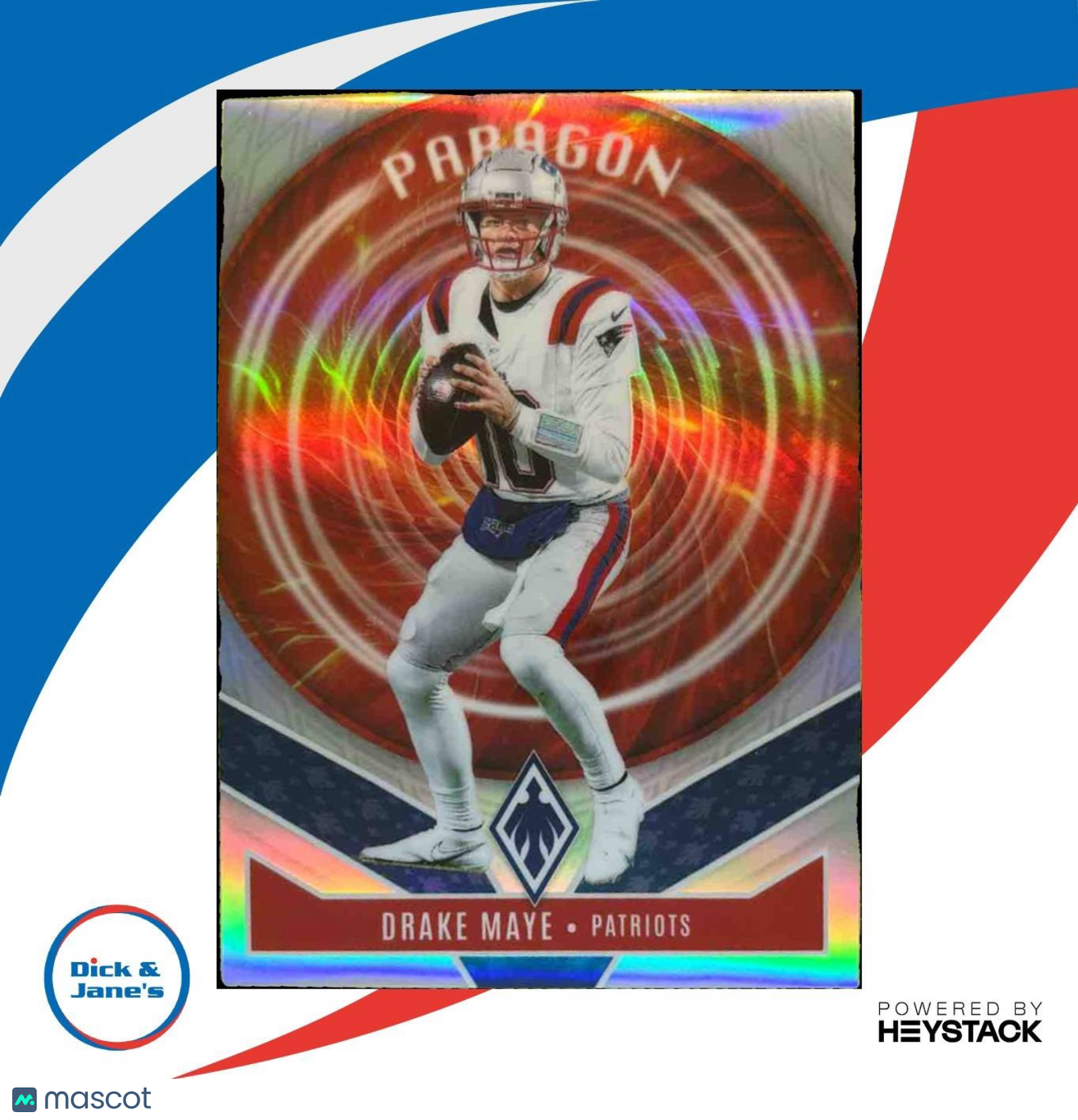 2025 Panini Phoenix Drake Maye Paragon #7 New England Patriots