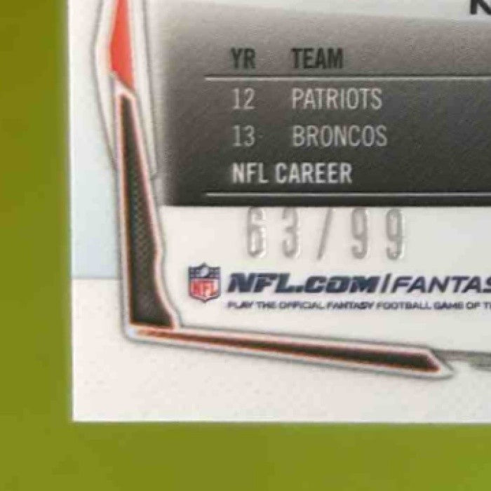2014 Topps Chrome Mini Wes Welker Camo 63/99 #26 Denver Broncos