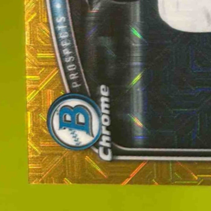 2025 Bowman Draft Brandon Compton Chrome Auto Gold Mojo /50 1st Prospect Marlins