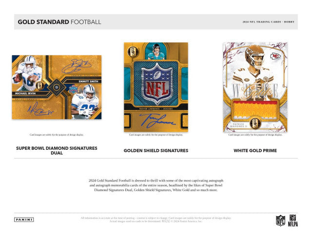 2024 Panini Gold Standard Football Hobby Box (5 Auto/Mem)