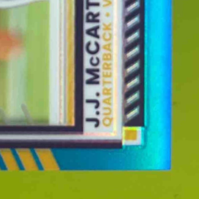 2025 Donruss Optic J.J. McCarthy Aqua /299 Minnesota Vikings