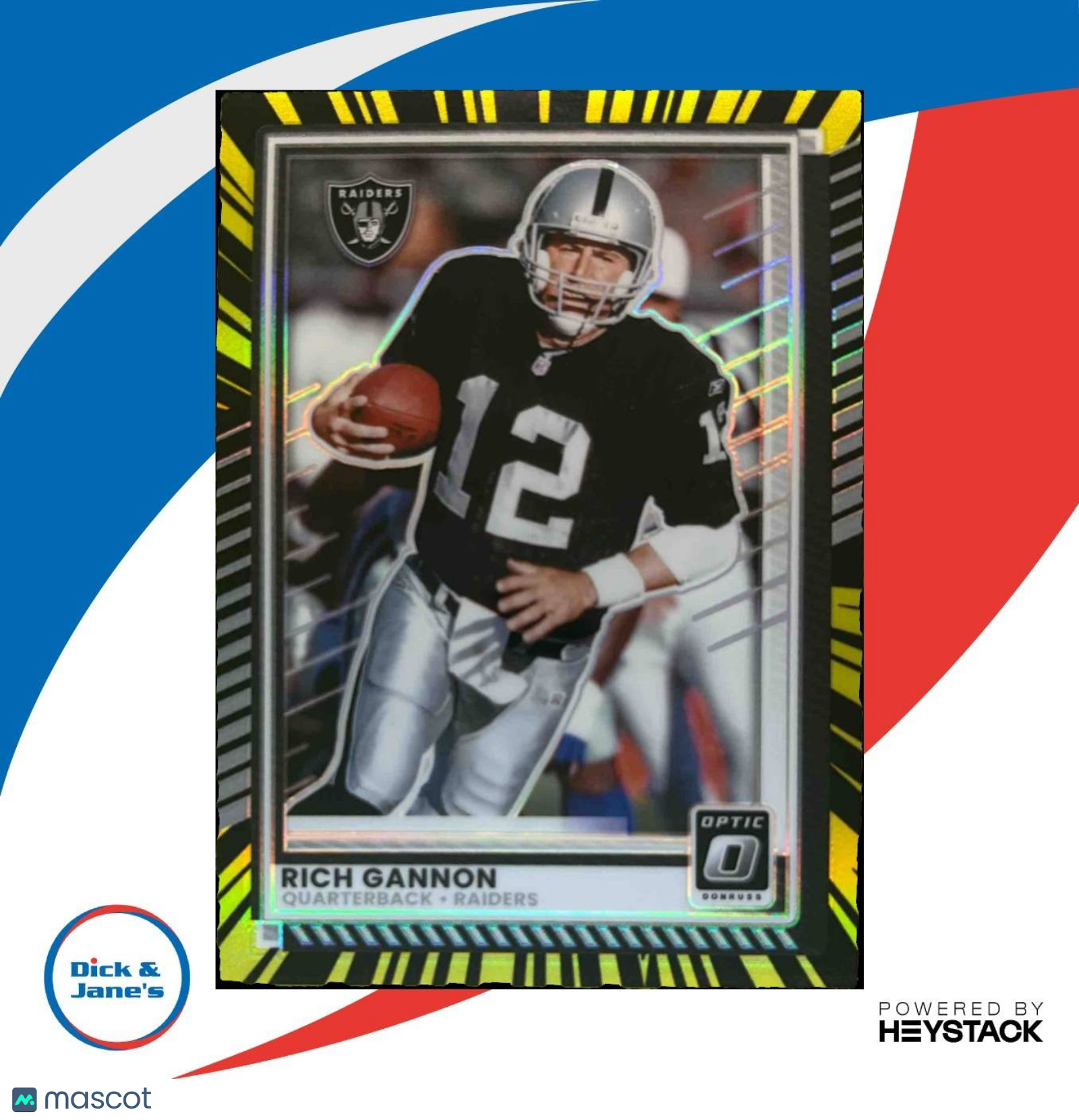2025 Panini Donruss Optic Rich Gannon Electricity /75 #141 Oakland Raiders