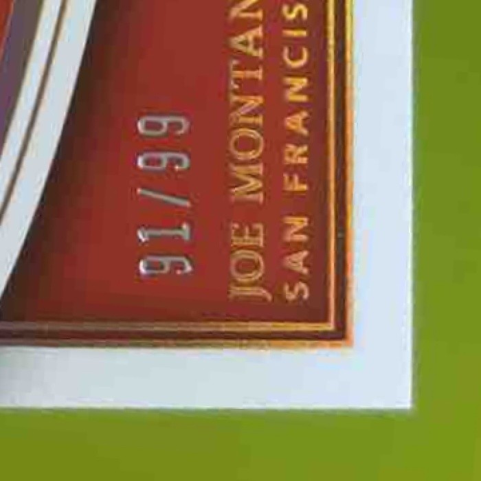 2023 Immaculate Collection Joe Montana Championship Memorabilia /99 MEM 49ers
