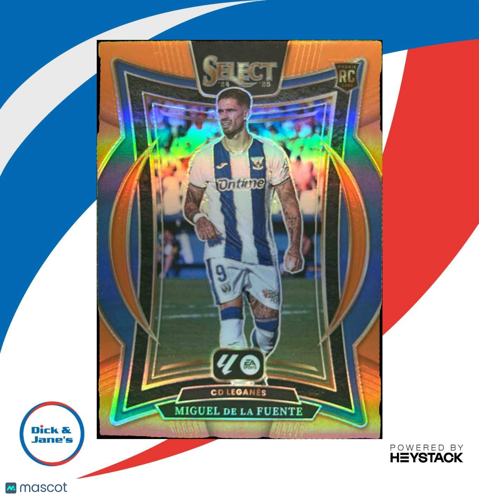 2024-25 Select La Liga Miguel de la Fuente Orange /49 #12 Terrace CD Leganes