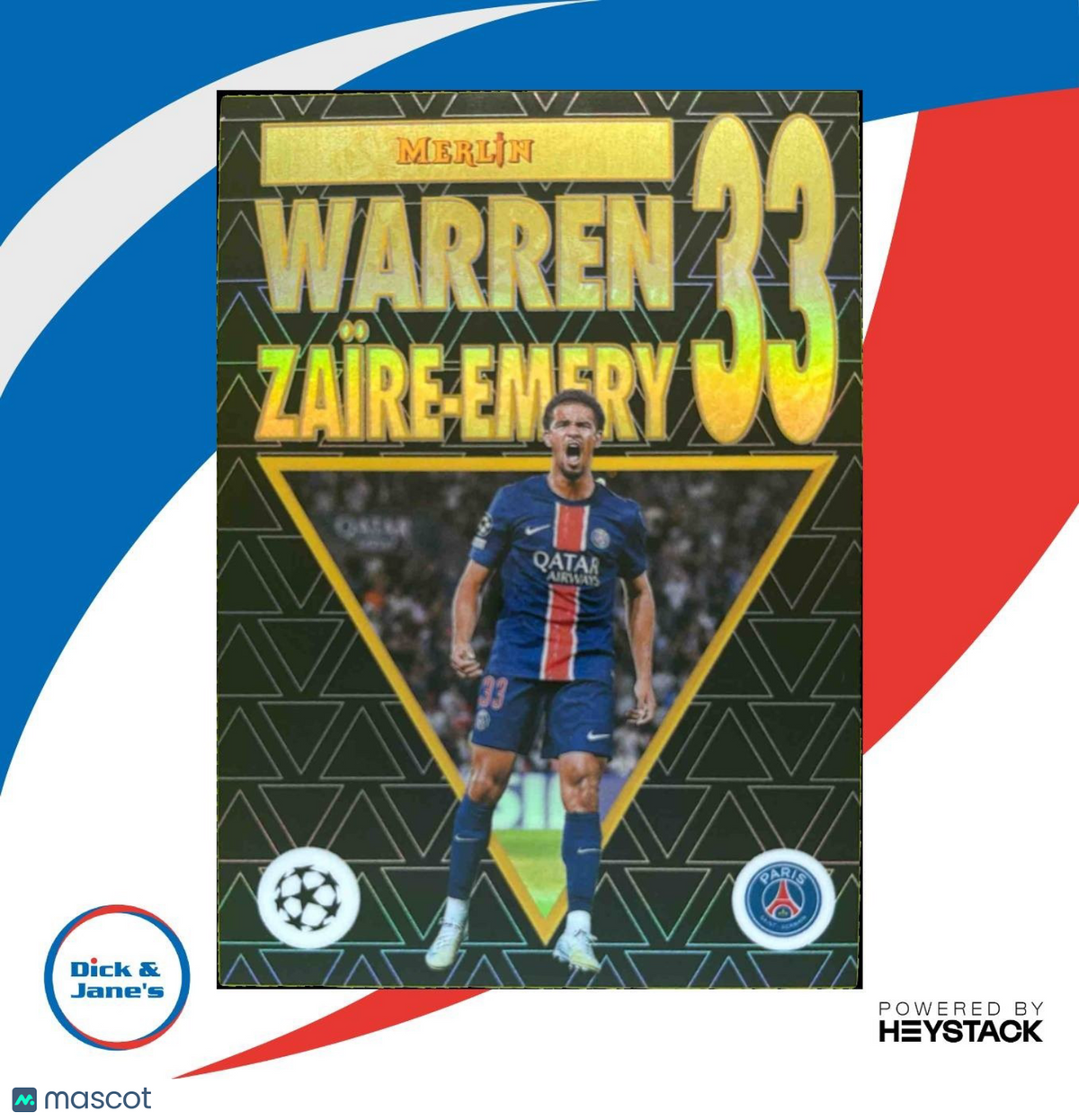 2024-25 Topps Merlin Chrome Competitions Warren Zaire-Emery 30th Anniversary SP