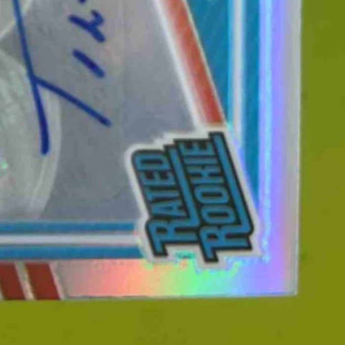 2025 Donruss Optic Tahj Brooks Auto Holo Prizm 99/199 #268 Cincinnati Bengals