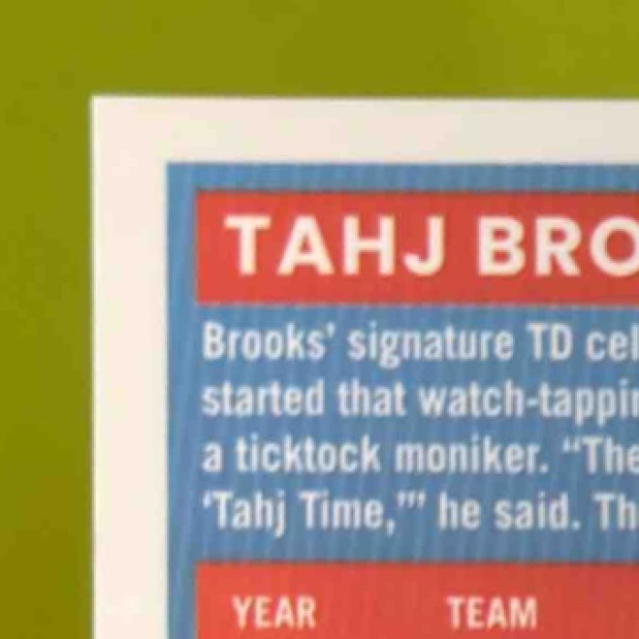 2025 Donruss Optic Tahj Brooks Auto Holo Prizm 99/199 #268 Cincinnati Bengals