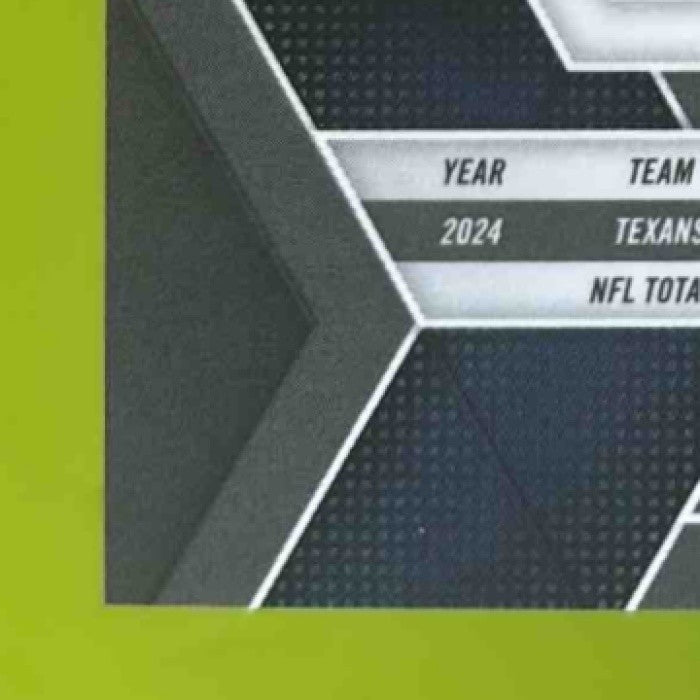 2025 Panini Mosaic C.J. Stroud Green Fluorescent Prizm 10/10 #71 Houston Texans