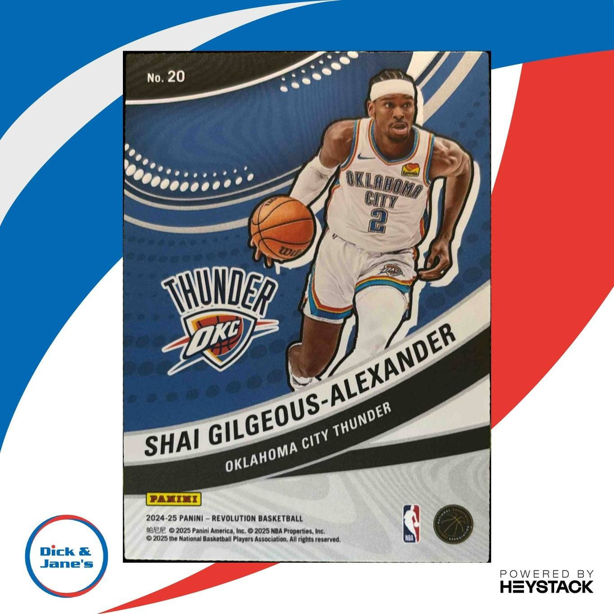 2024-25 Panini Revolution Shai Gilgeous-Alexander Vortex Oklahoma City Thunder