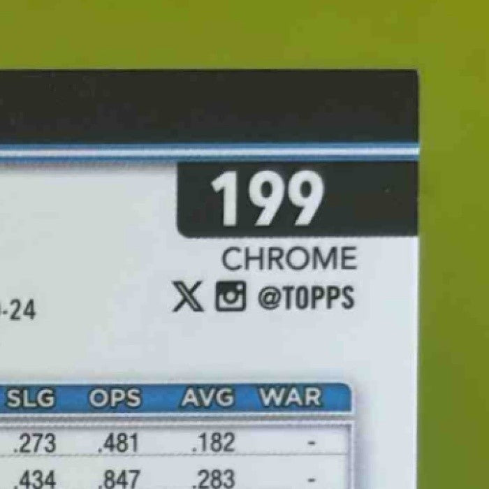2025 Topps Chrome LogoFractor Connor Norby Black /10 #199 RC Miami Marlins