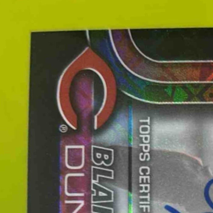 2025 Topps Chrome LogoFractor Blake Dunn Black AUTO /10 RC Cincinnati Reds