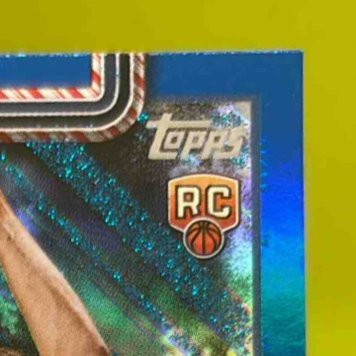 2025-26 Topps Holiday Cooper Flagg Blue Metallic Glitter #H161 RC Mavericks