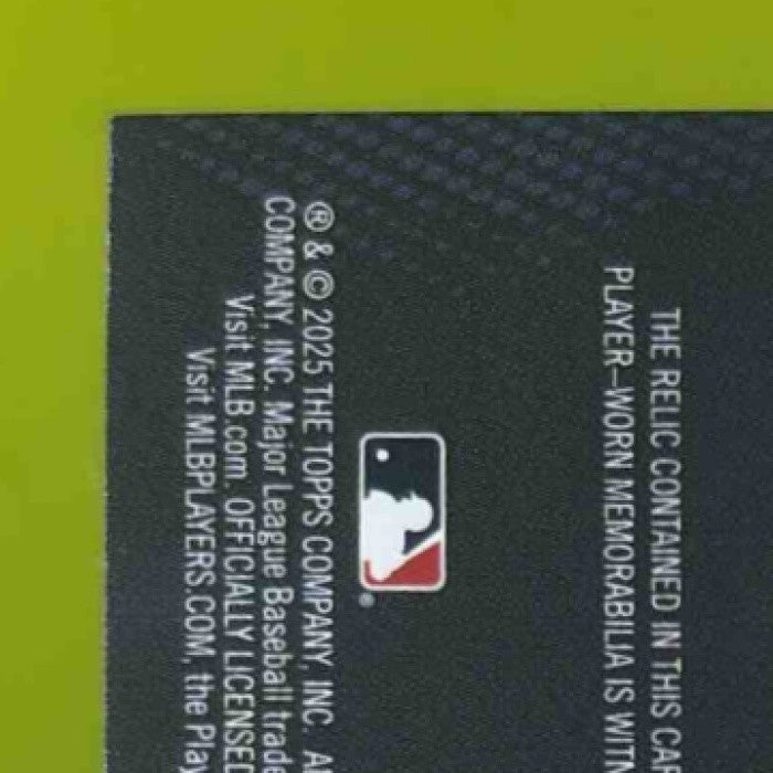 2025 Topps James Wood Major League Material Relics Series 2 MEM RC Nationals