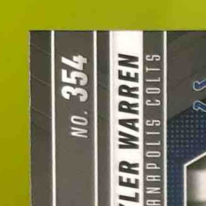 2025 Panini Mosaic Tyler Warren Rookies Purple Scope #354 RC Indianapolis Colts