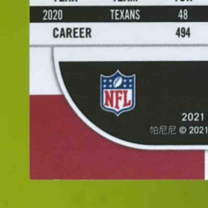 2021 Panini Obsidian J.J. Watt Electric Etch Green 46/50 #3 Arizona Cardinals