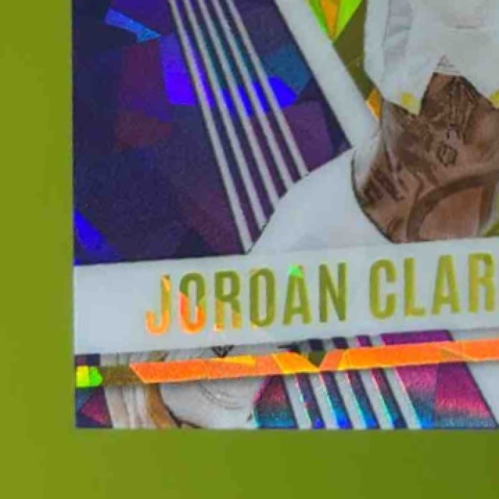 2023-24 Panini Phoenix Jordan Clarkson Purple Ice 5/25 #83 Utah Jazz