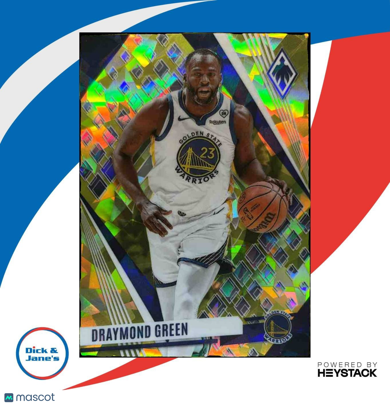 2023-24 Panini Phoenix Draymond Green Yellow Ice /175 #241 Golden State Warriors
