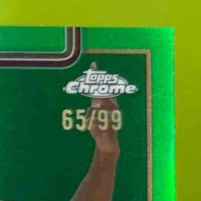 2025-26 Topps Chrome De'Andre Hunter Green Refractor /99 #73 Cleveland Cavaliers