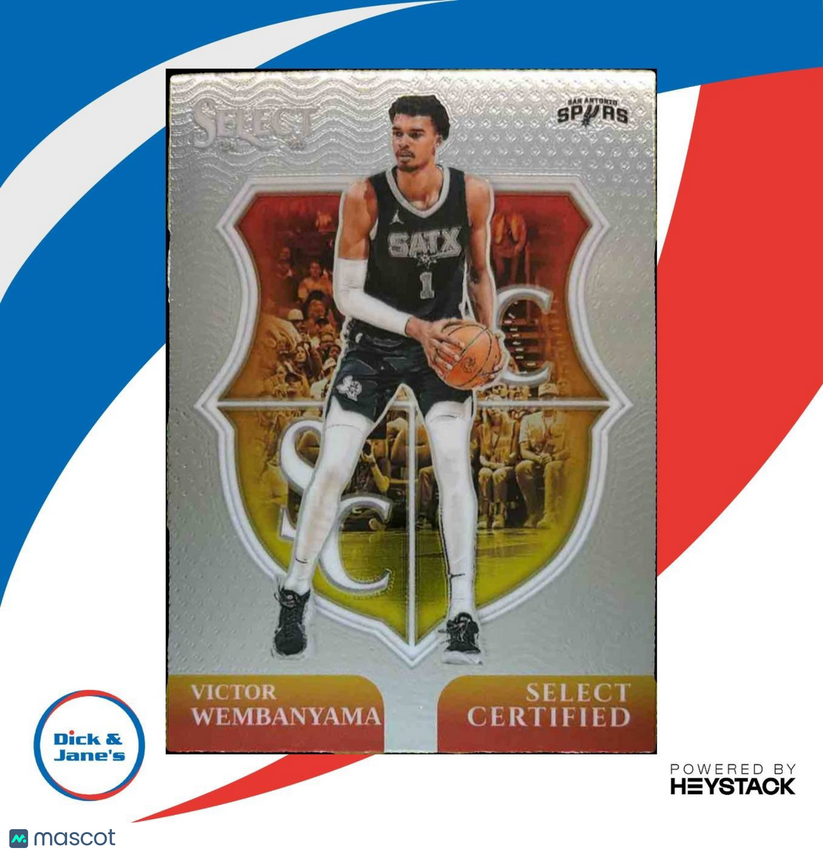 2024-25 Panini Select Victor Wembanyama Certified #2 San Antonio Spurs