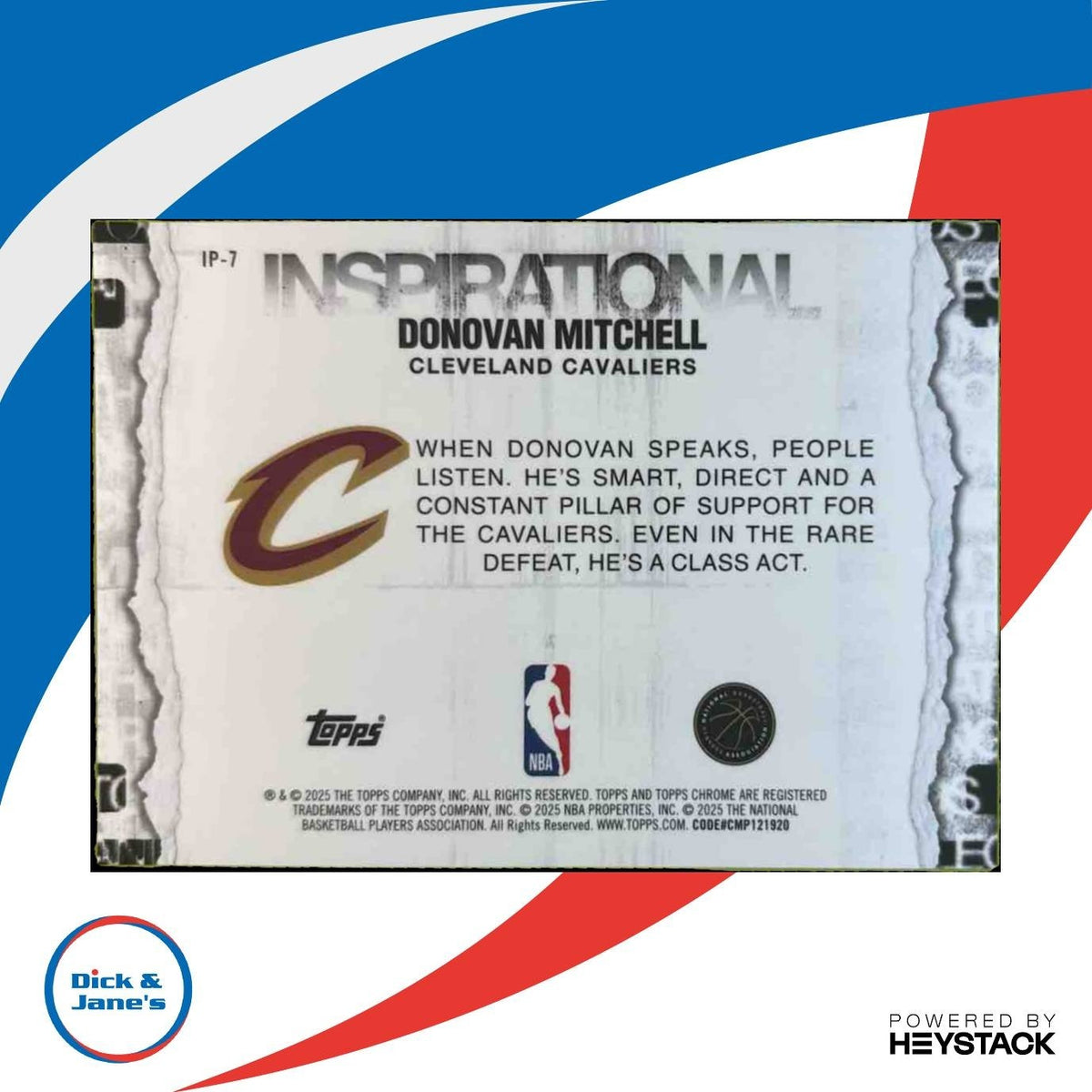 2025-26 Topps Chrome Donovan Mitchell Inspirational Teal /299 Cavaliers