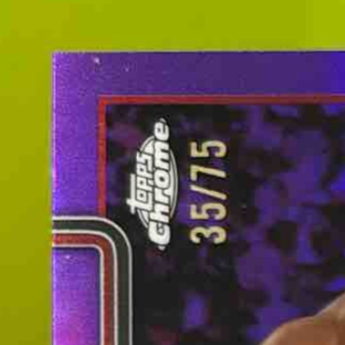 2025-26 Topps Chrome Andrew Wiggins Purple Refractor 35/75 #180 Miami Heat