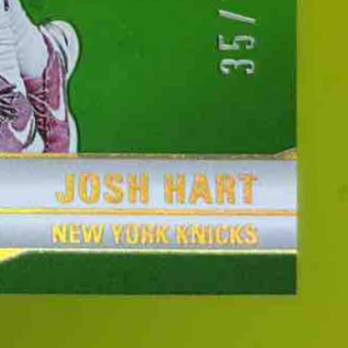2023-24 Panini Donruss Elite Josh Hart Neon Green 35/75 #50 New York Knicks