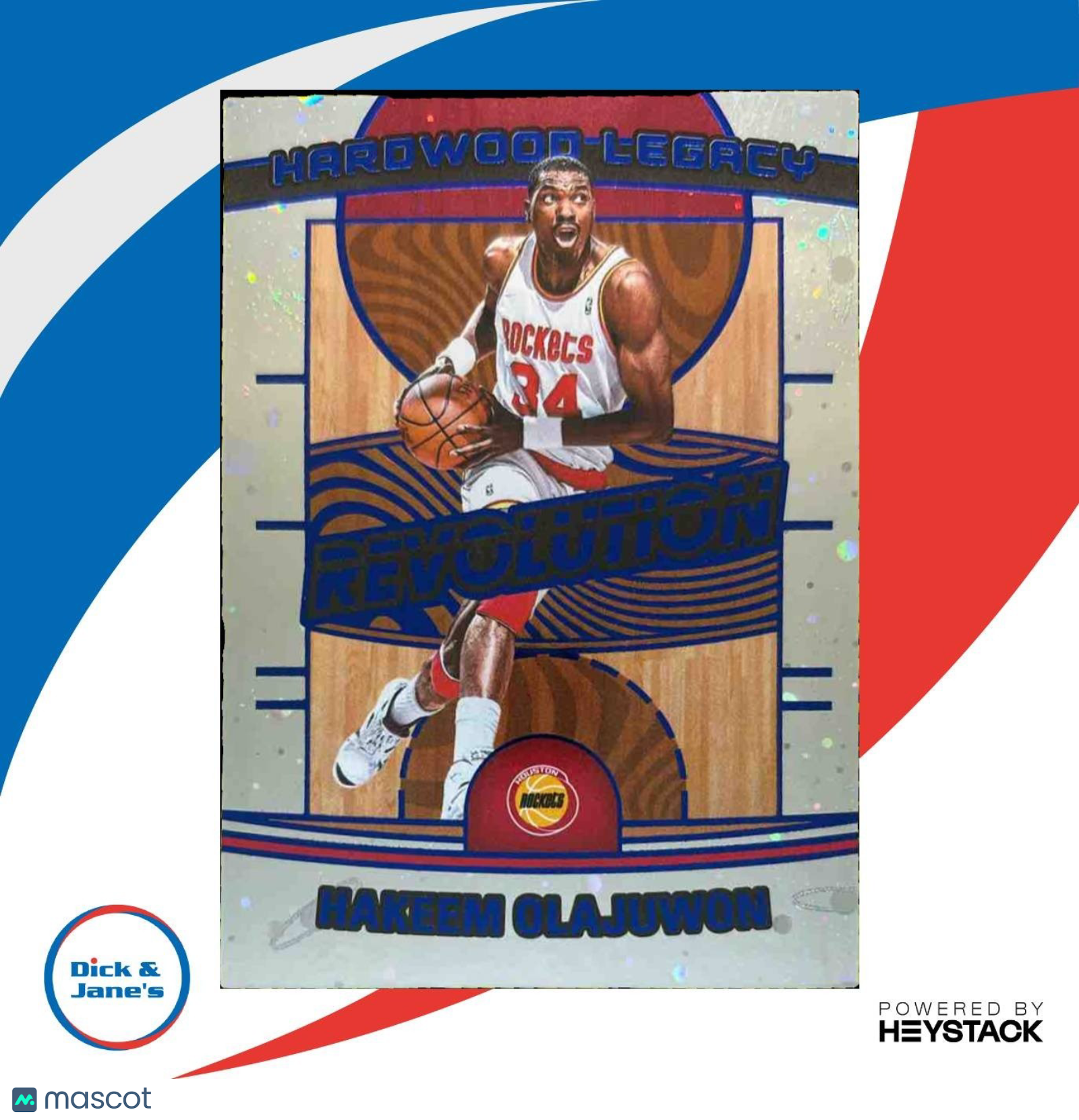 2024-25 Panini Revolution Hakeem Olajuwon Hardwood Legacy #19 Houston Rockets