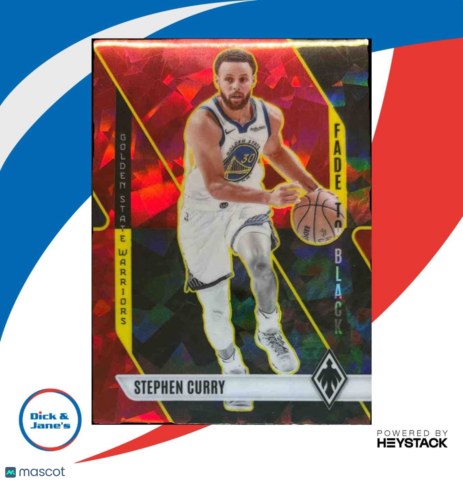 2023-24 Phoenix Stephen Curry Fade To Black Red Ice #22 Golden State Warriors