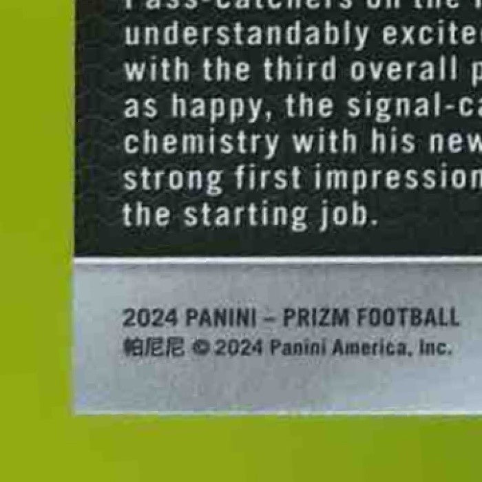 2024 Panini Prizm Drake Maye RC New England Patriots