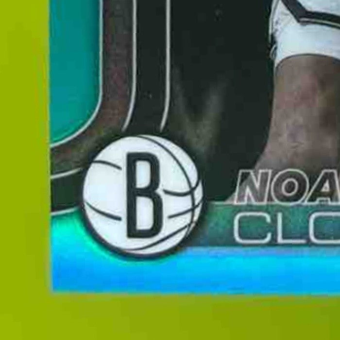 2025-26 Topps Chrome Noah Clowney Teal Refractor 186/299 #23 Brooklyn Nets